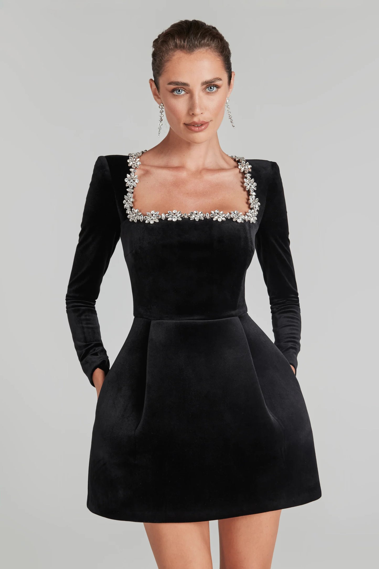 Elodie - Velvet Mini Dress